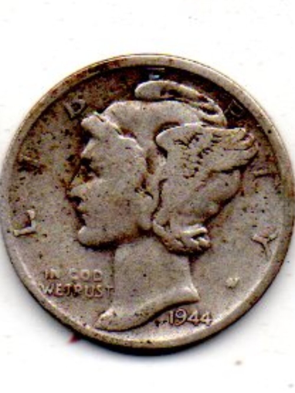 Vintage 1944 Mercury Dime - 90% Silver